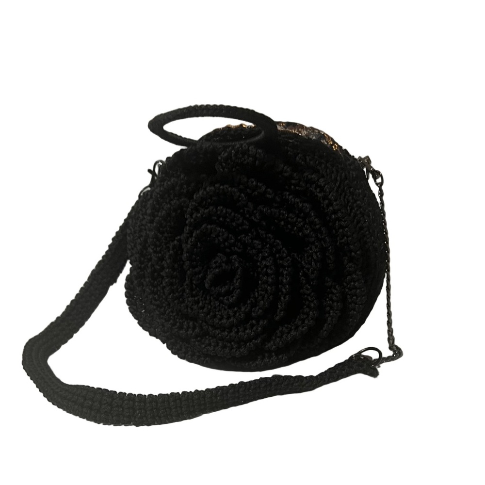 African Handmade Sling Rose Flower Purse